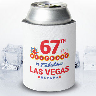 Las Vegas Birthday Party - 67th Birthday In Vegas Can Cooler
