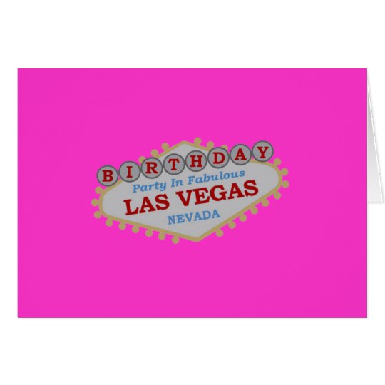 LAS VEGAS BIRTHDAY PARTY Card