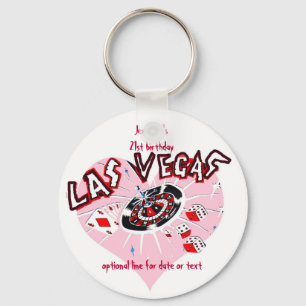 Las Vegas Birthday Party Favours Key Ring