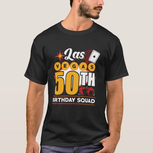 Las Vegas Birthday Party Group Las Vegas 50th Birt T-Shirt (Front)