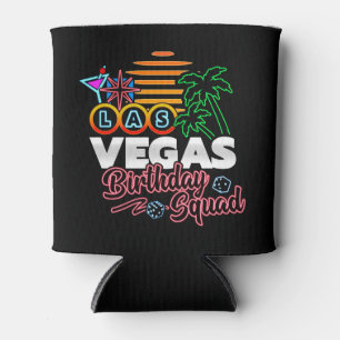 Las Vegas Birthday Party Retro Sun Birthday Squad Can Cooler