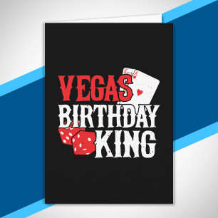 Las Vegas Birthday Party Vegas Trip Birthday King Card
