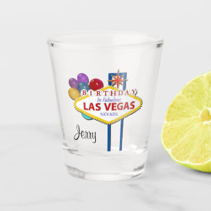 Las Vegas Birthday Shot glass