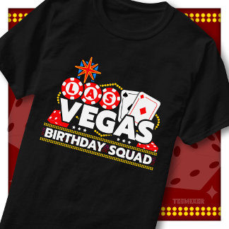 Las Vegas Birthday Squad Party Crew Matching Group T-Shirt
