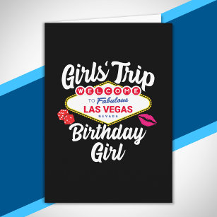 Las Vegas Birthday - Vegas Girls Trip for Birthday Card