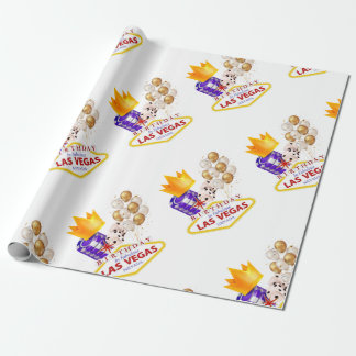 Las Vegas Birthday Wrapping Paper
