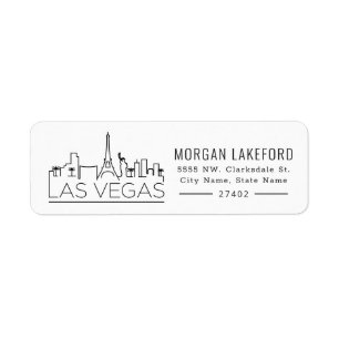 Las Vegas   Bold Stylised Skyline