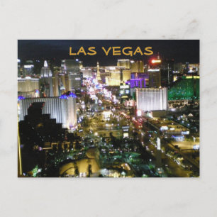 Las Vegas Boulevard at Night Postcard