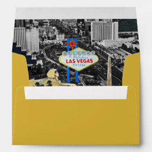 Las Vegas Boulevard Sign Gold Envelope