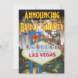 Las Vegas Bridal Shower Invitation
