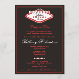 Las Vegas Bridal Shower Invitation