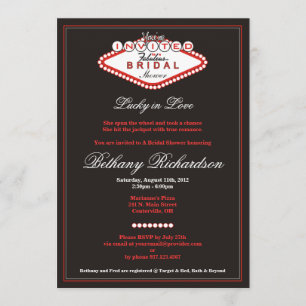 Las Vegas Bridal Shower Invitation