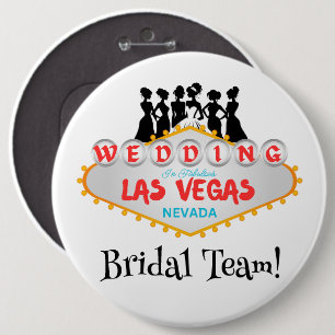 Las Vegas Bridal Team Colossal, 6 Inch Button