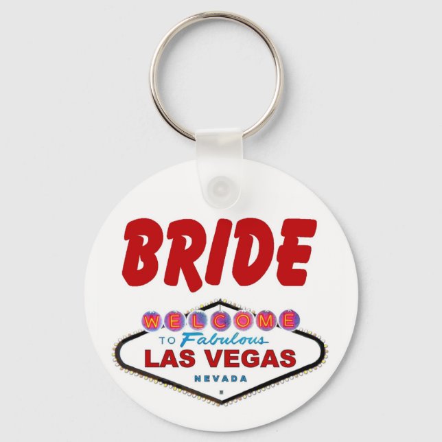 Las Vegas Bride Keychain (Front)