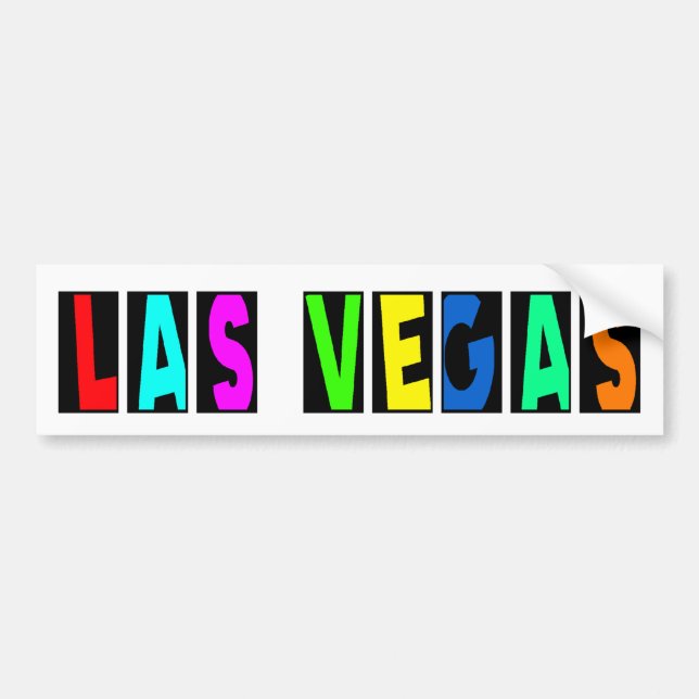 LAS VEGAS BUMPER STICKER (Front)