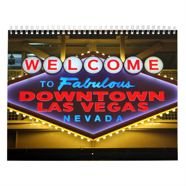 Las Vegas by Night Calendar (Cover)