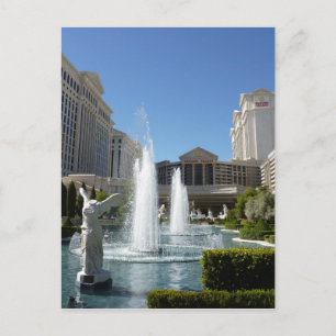 Las Vegas Caesars Palace Fountain Fountains Postcard