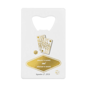 Las Vegas Casino Destination Wedding Gold White