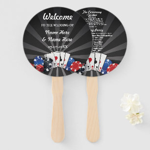 Las Vegas Casino Dice Wedding Programme Fan