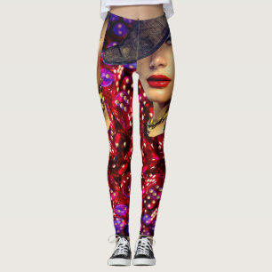 Las Vegas Casino Lady Luck With Dice Leggings