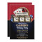 Las Vegas Casino Night Birthday Party Invite