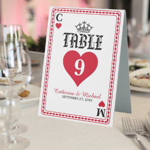 Las Vegas Casino Playing Card Wedding