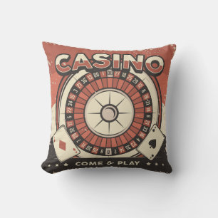Las Vegas Casino Roulette Wheel Cushion