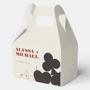 Las Vegas Casino Skyline Wedding Favour Box