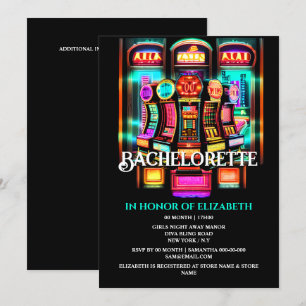 Las Vegas Casino slots bachelorette girls weekend  Invitation