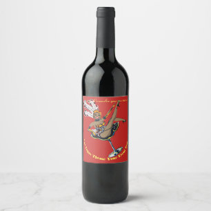 Las Vegas Casino Theme  personalised wine label
