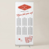Las Vegas Casino Wedding Red Seating Chart