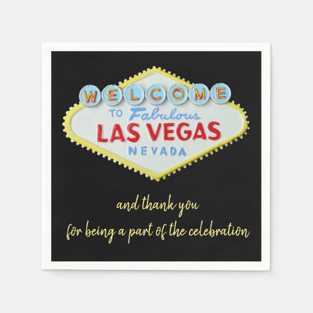 Las Vegas Celebration Napkin (Front)