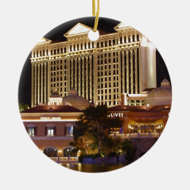 Las Vegas Ceramic Tree Decoration (Front)
