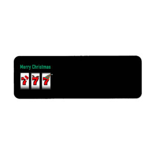 Las Vegas Christmas 777 Label