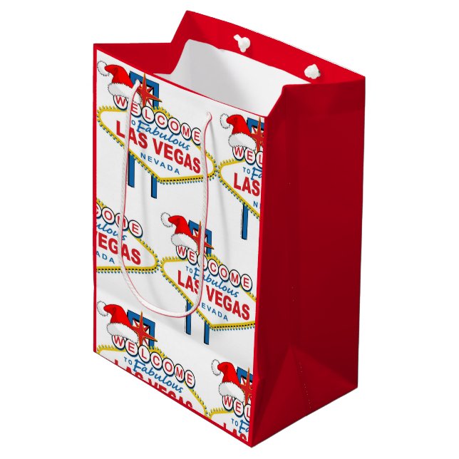 Las Vegas Christmas Gift Bag (Front Angled)
