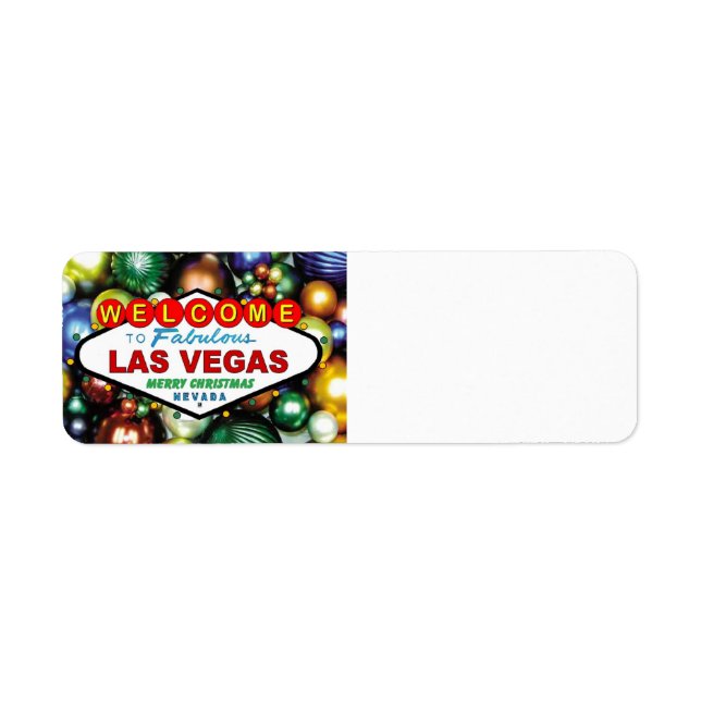 Las Vegas Christmas Labels (Front)
