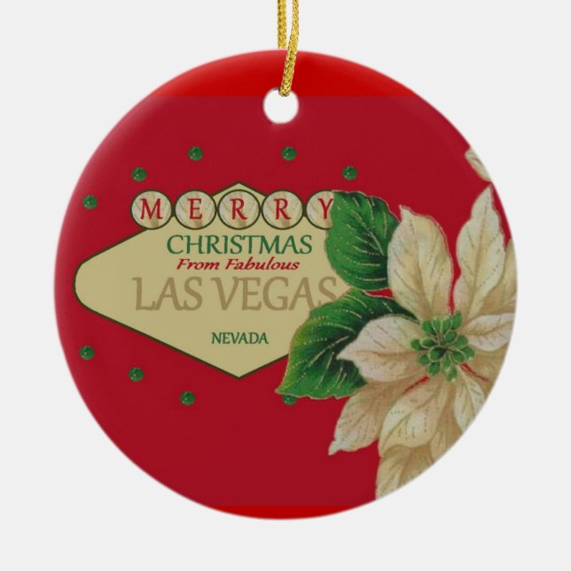 Las Vegas Christmas Ornament (Front)