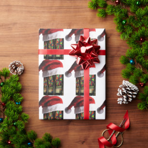 Las Vegas Christmas Slot Machines Wrapping Paper