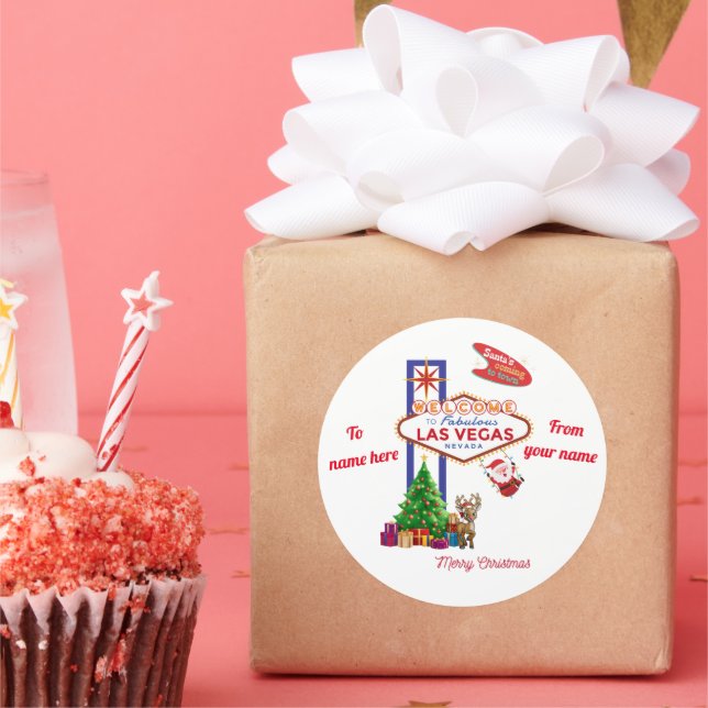 Las Vegas Christmas Stickers pkg 6 (Party)