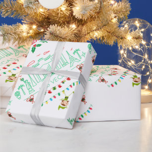 Las Vegas Christmas Wrapping Paper