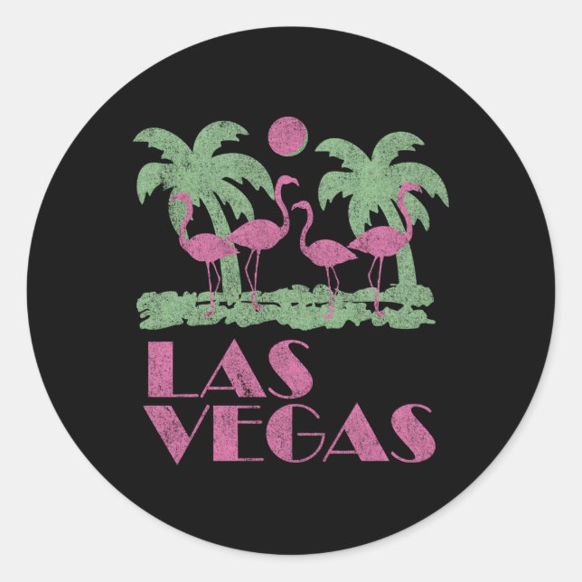 Las Vegas Classic Round Sticker (Front)