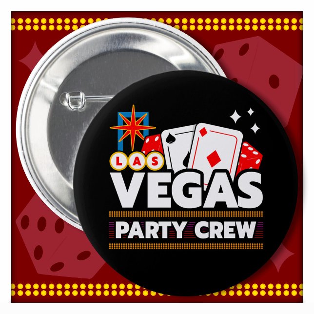 Las Vegas Crew Party Squad Vegas Trip Las Vegas 6 Cm Round Badge (Creator Uploaded)