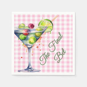 Las Vegas custom bachelorette paper napkin