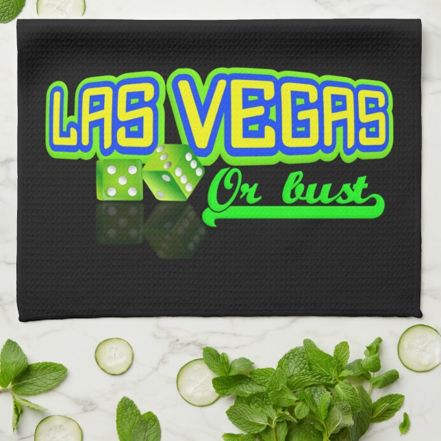 Las Vegas custom kitchen towels (Folded)