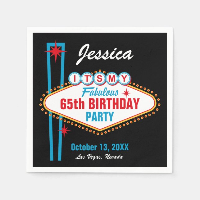 Las Vegas Custom Napkin (Front)