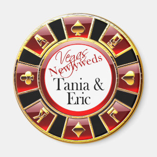 Las Vegas Deluxe Casino Chip Magnet Favour