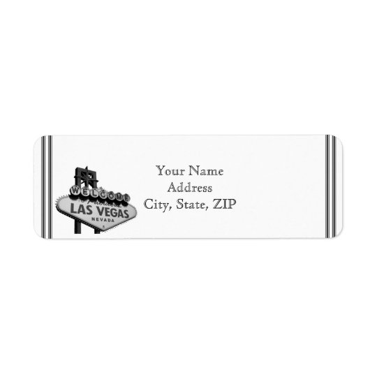 Las Vegas Destination Return Address Return Address Label