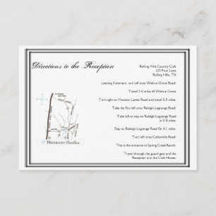 Las Vegas Destination Wedding Directions Enclosure Card