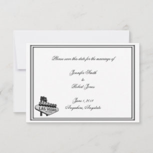 Las Vegas Destination Wedding Save the Date