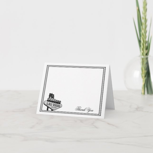 Las Vegas Destination Wedding Thank You (Front)